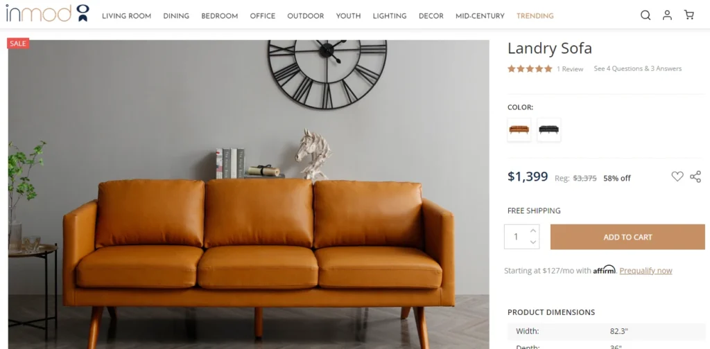 Inmod Landry Sofa Review - Is it Worth Your Money?