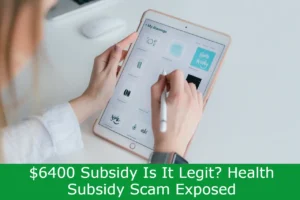 Read more about the article $6400 Subsidy Is It Legit? Health Subsidy Scam Exposed