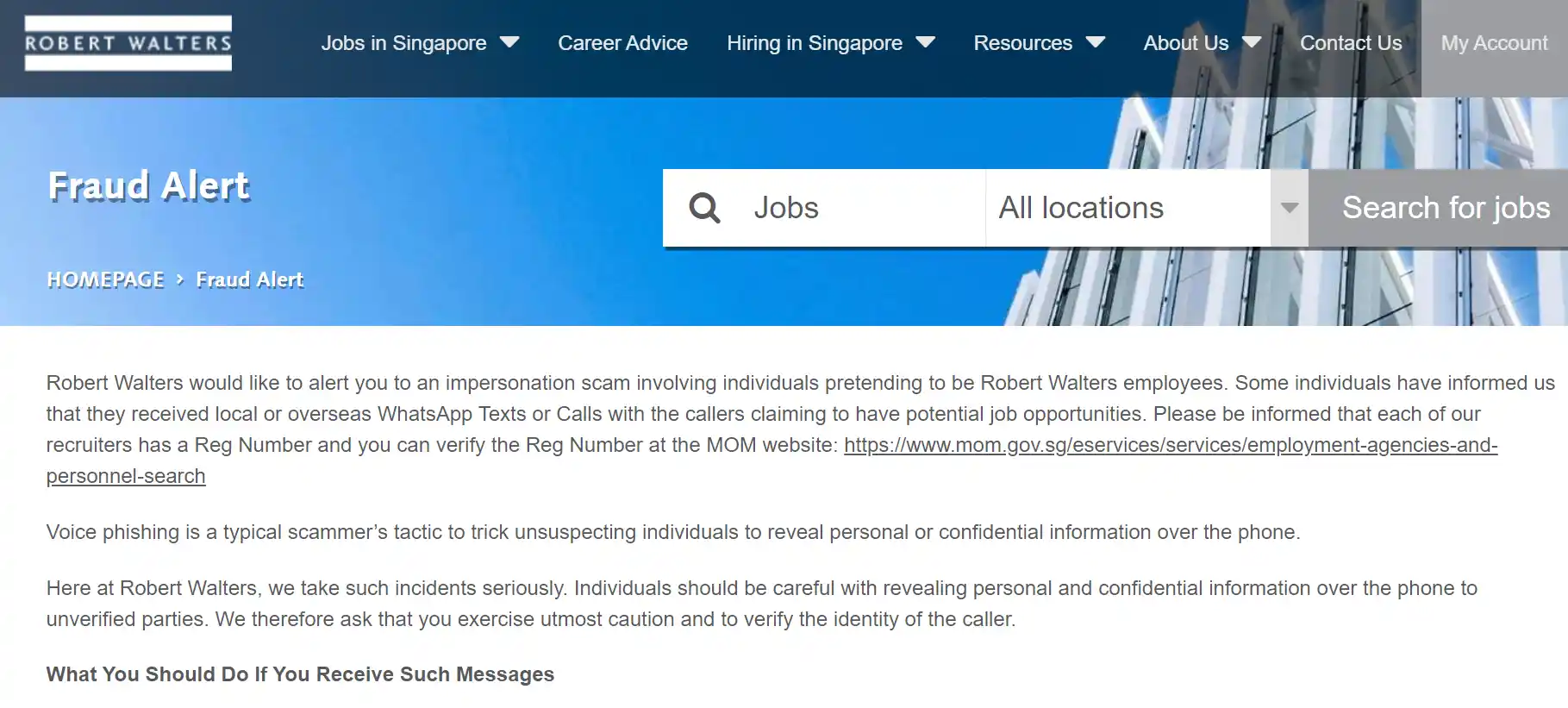 Read more about the article Robert Walters Scam: Discover How Scammers are Targeting!