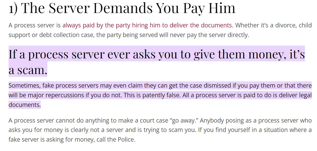 Read more about the article Process Service Dispatch Scam Exposed: Uncover the Scam!