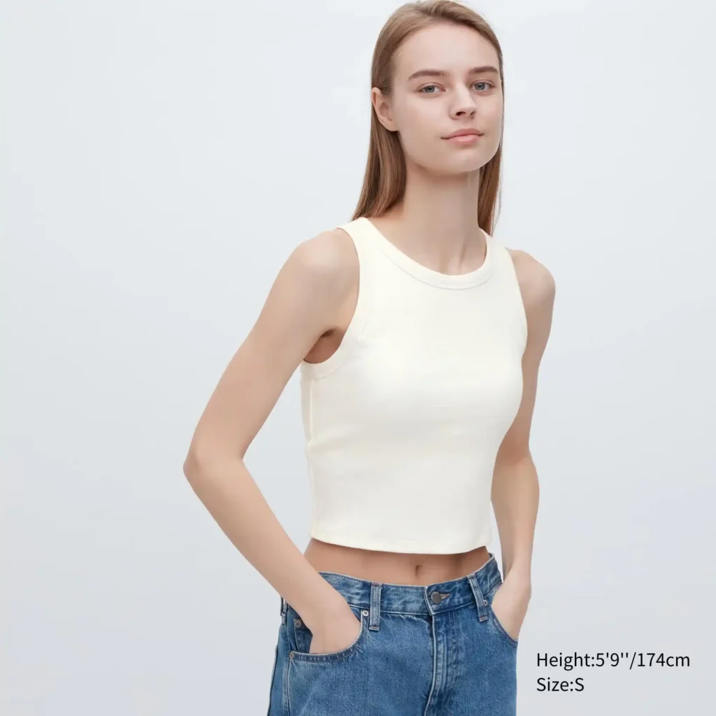Uniqlo Ribbed Cropped Sleeveless Bra Top Review Uncovered