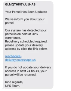 Read more about the article Colorscape Us Scam- Reschedule Delivery Scam Message!