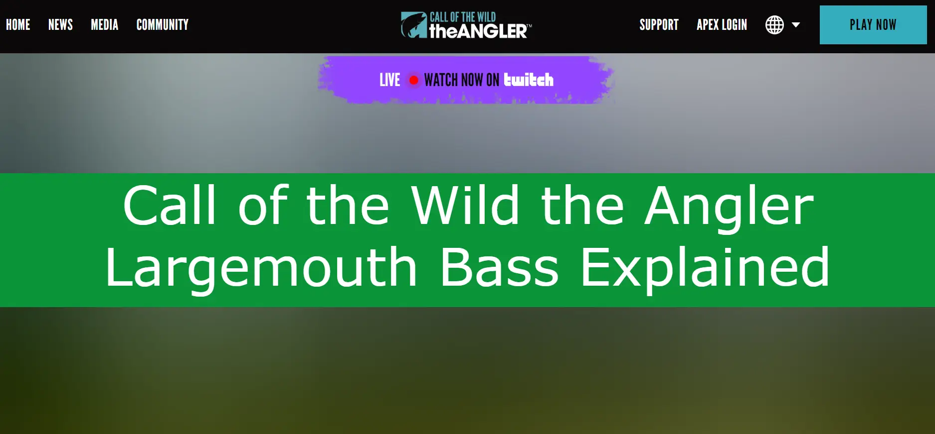 You are currently viewing Call of the Wild the Angler Largemouth Bass Explained