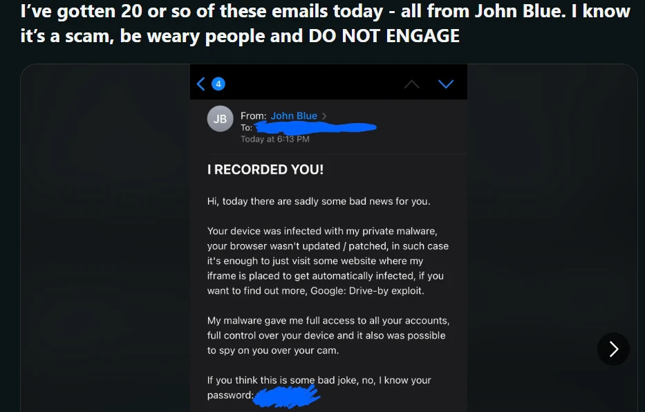 Read more about the article John Blue Scam Email – Unveil the Secrets of John Blue Scam