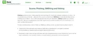 Read more about the article TD Cyber Security Scam – Beware of SMShing Attacks Impersonating TD Bank
