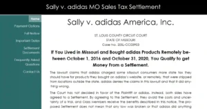 Read more about the article Is Sally V Adidas Legit? – Sally V. Adidas MO Sales Tax Settlement